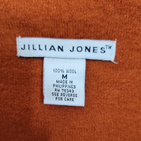 Jillian Jones Open-Front Draped Trench Coat - Rust Orange - Picture 4 of 5